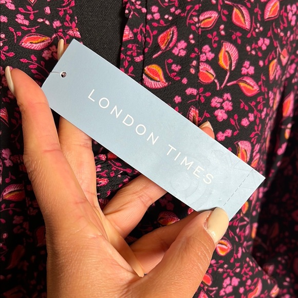 LONDON TIMES Smocked Tiered Dress - Picture 11 of 13